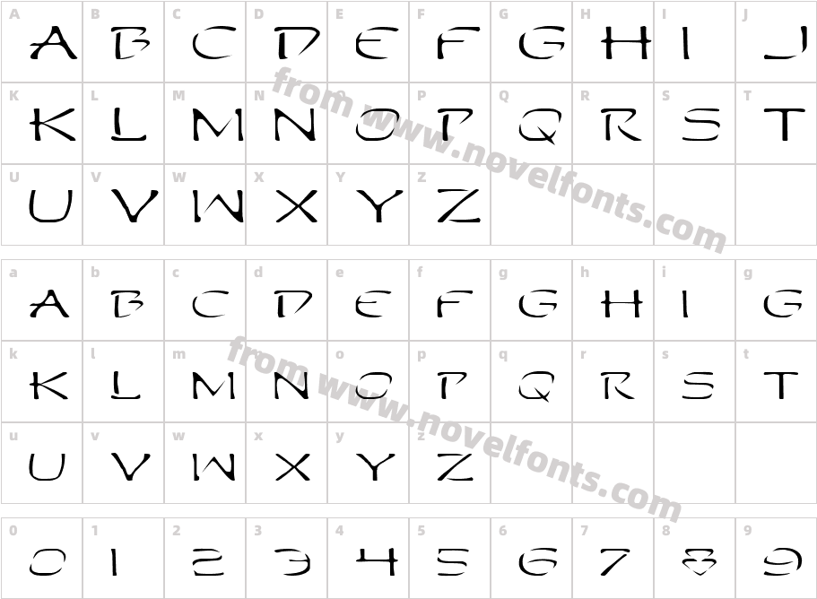 Perdition ExtendedCharacter Map