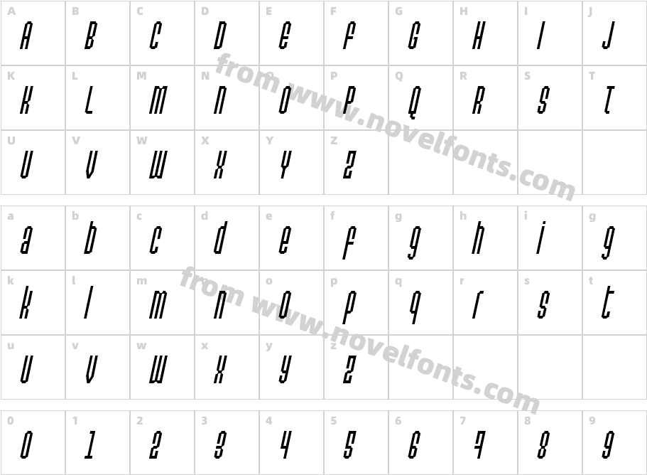 Permanent daylight ItalicCharacter Map