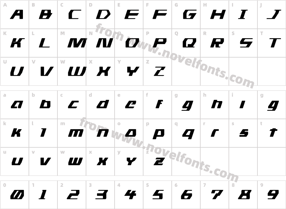 DS manCharacter Map