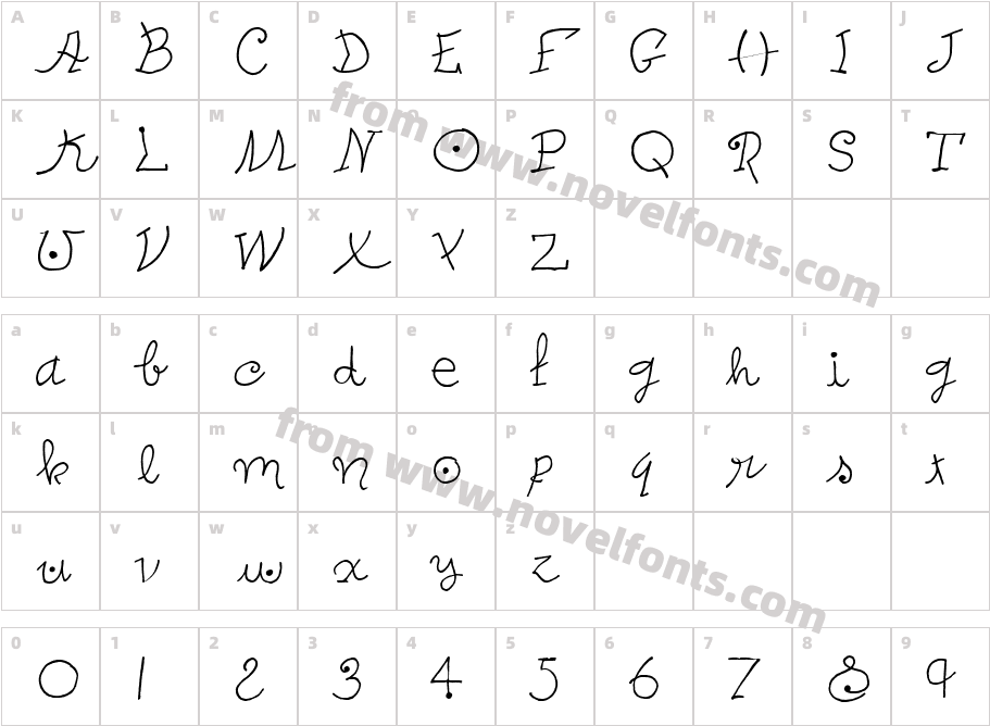 Peters Miro ITCCharacter Map