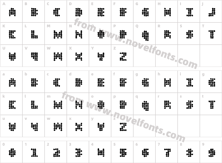 DT 104 in outbreakCharacter Map