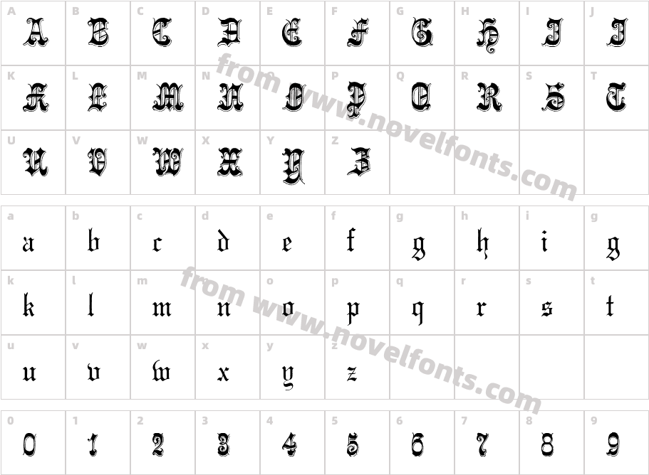 Phantasinian RegularCharacter Map