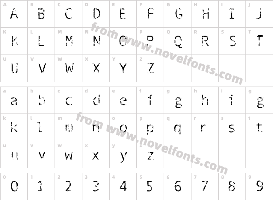 PhantomimeCharacter Map