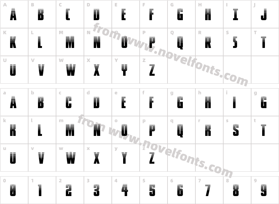 Phenomicon HalftoneCharacter Map