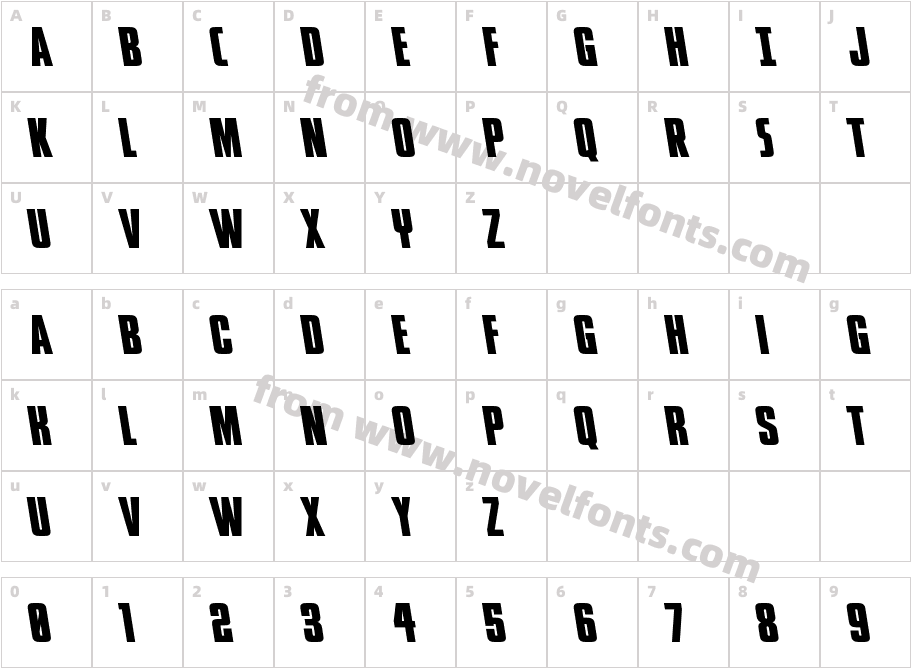 Phenomicon Semi-LeftalicCharacter Map