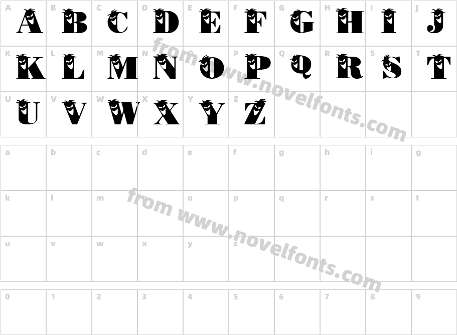 PhilliBooCharacter Map