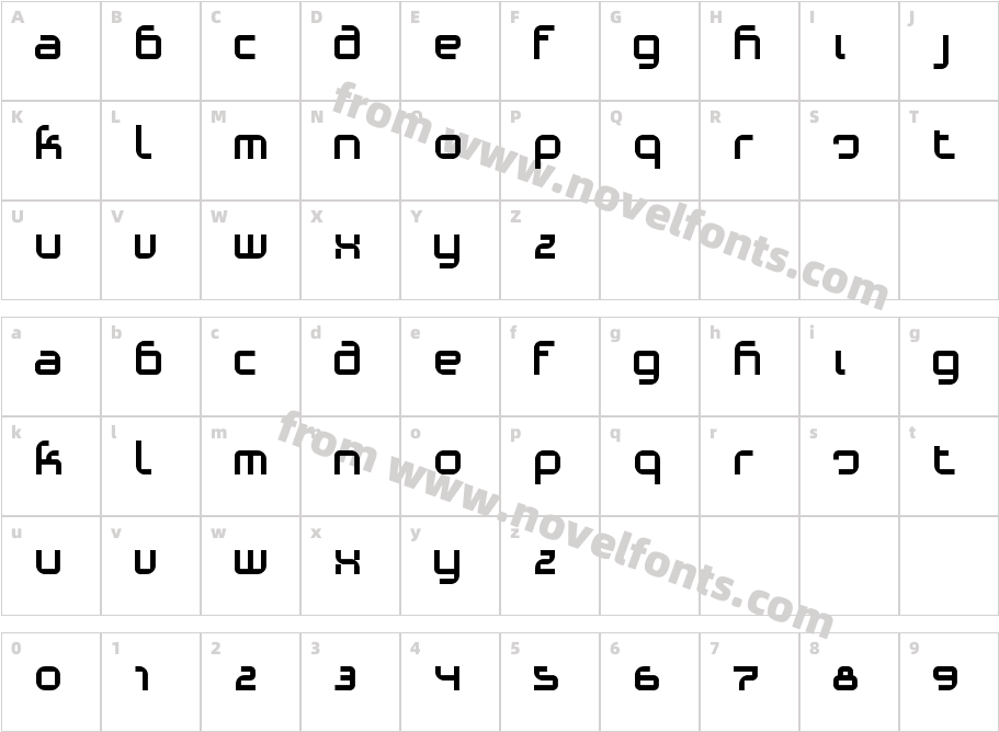 Phino (Variation)Character Map