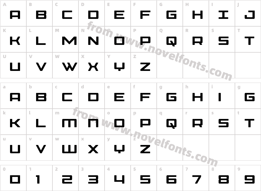 Phoenicia CondensedCharacter Map