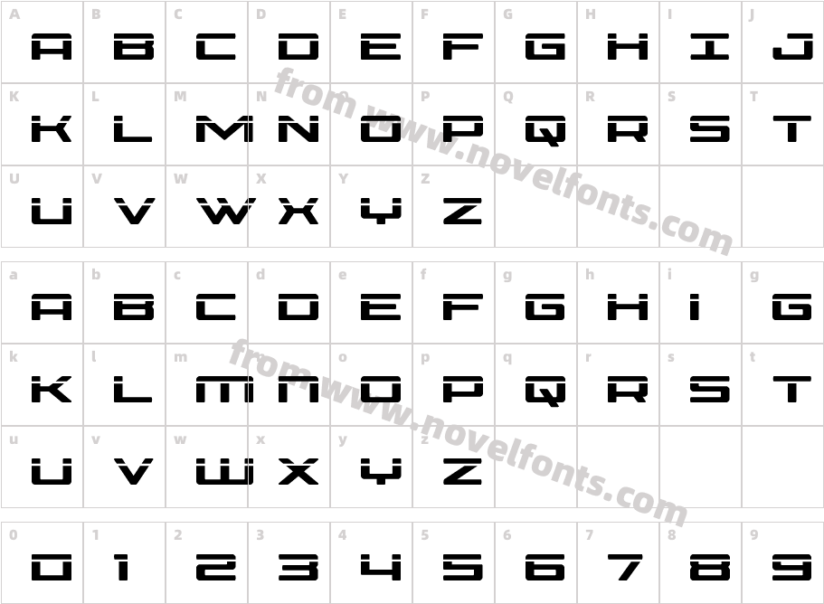 Phoenicia LaserCharacter Map