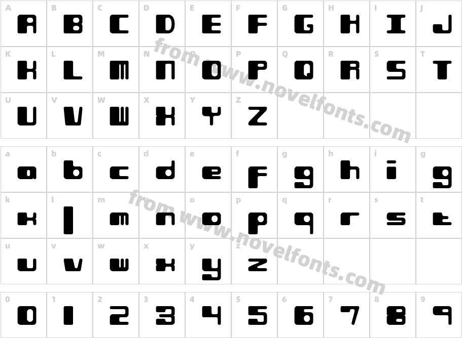 Phorfeit Regular -BRK-Character Map