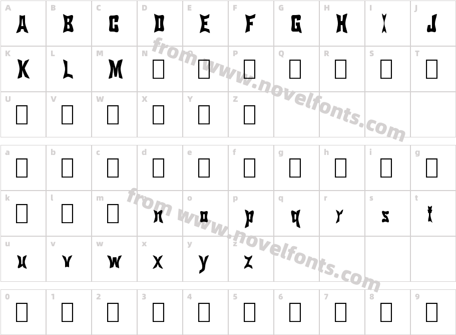 Pinch Drunk (Trial)Character Map