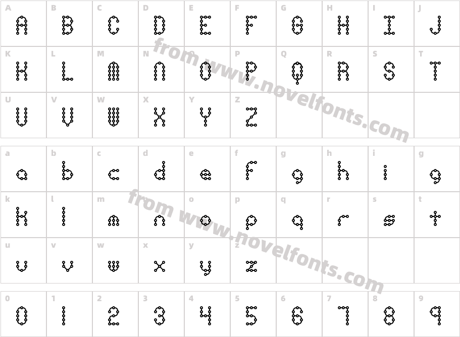 Pindown X Plain BRKCharacter Map