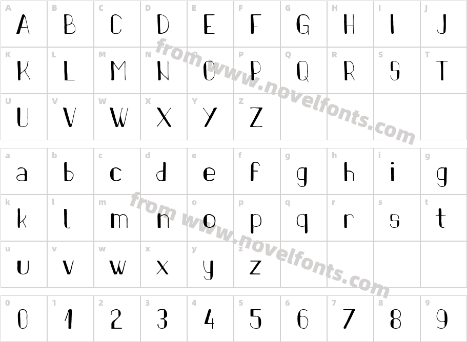 PinonCharacter Map