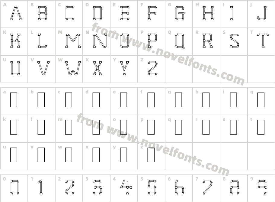 Pipe DreamCharacter Map