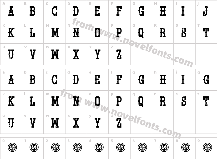 Pistol Grip PumpCharacter Map