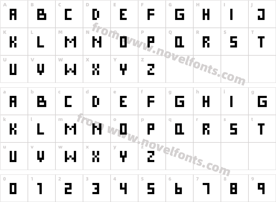 Pixel Cyr NormalCharacter Map