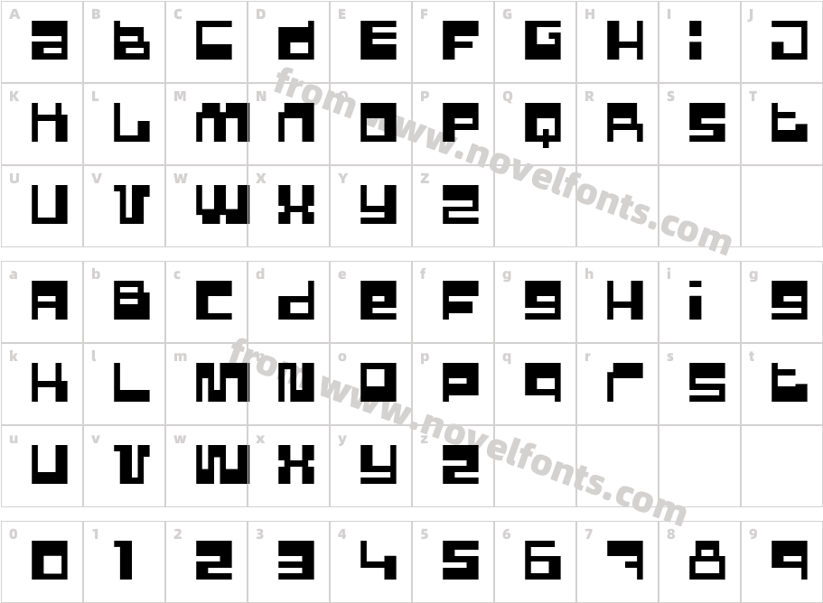 Pixel PowerCharacter Map