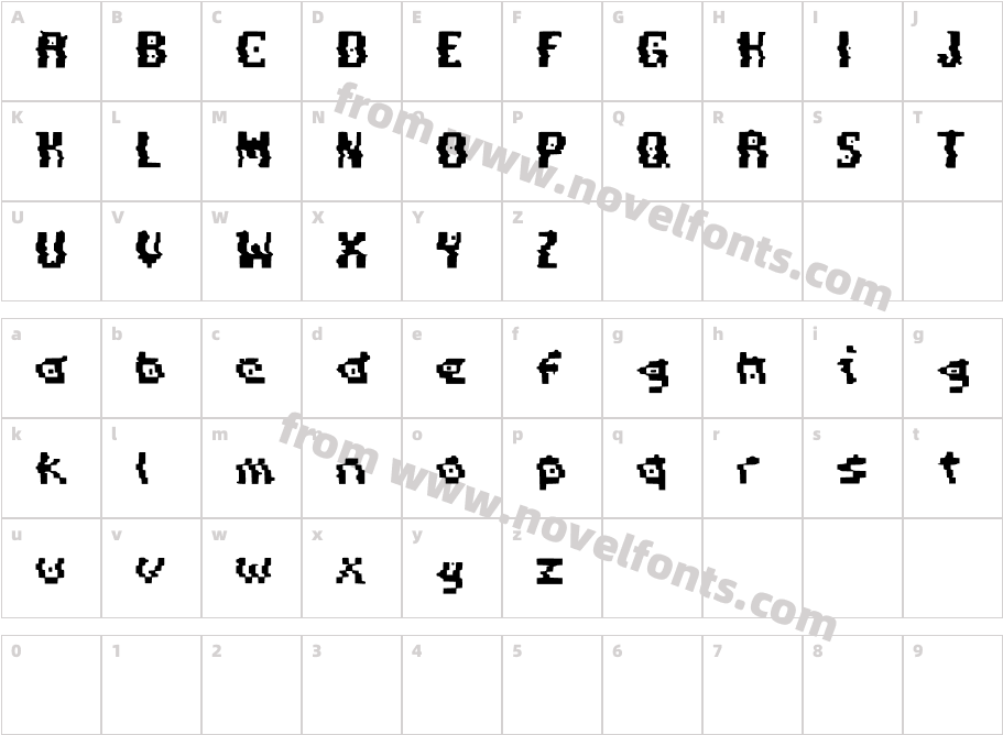 Pixel_DistortionCharacter Map