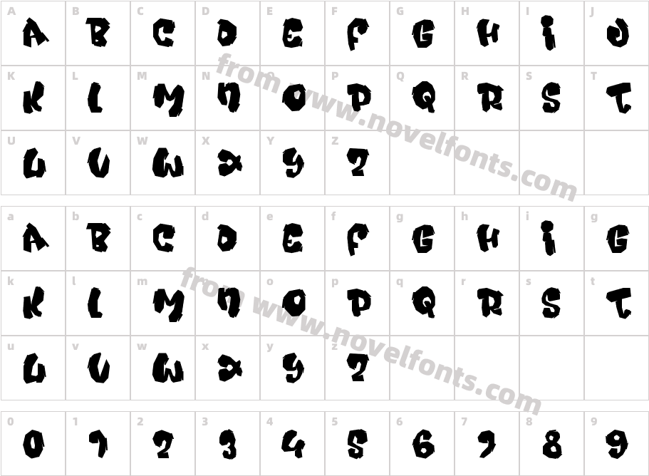 PixeldropCharacter Map