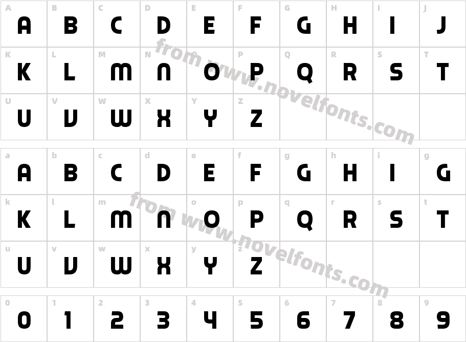 Piximisa RegularCharacter Map