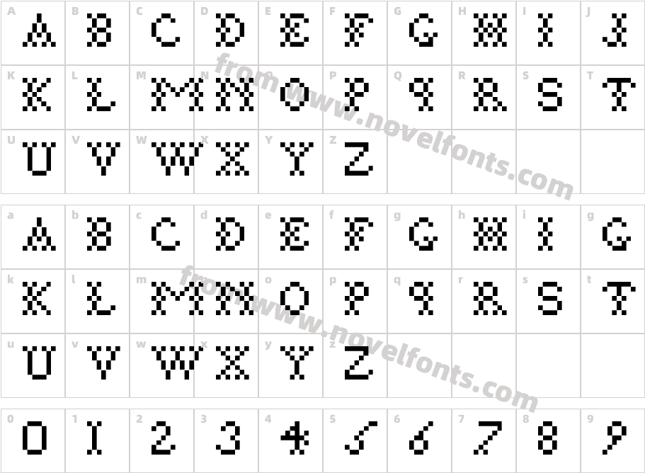 PixtileCharacter Map