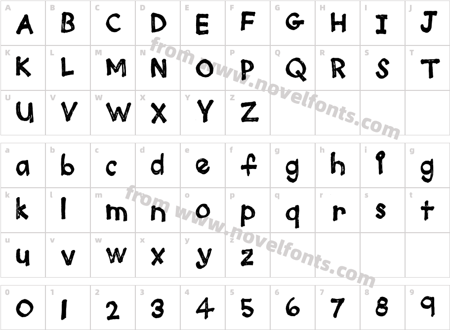 Plain Jane Extra BoldCharacter Map