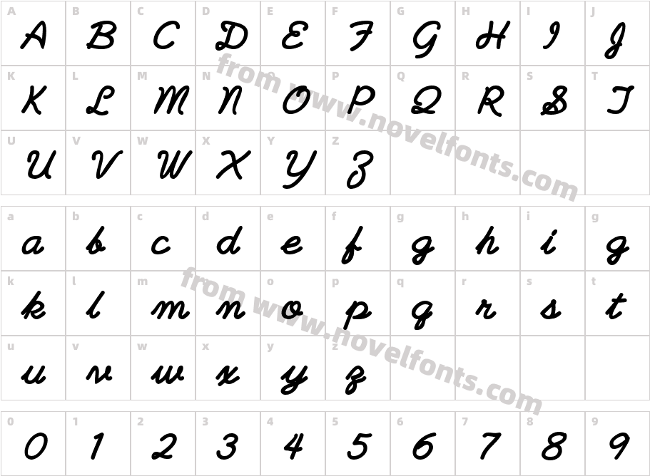 PlainPensleXBold ItalicCharacter Map