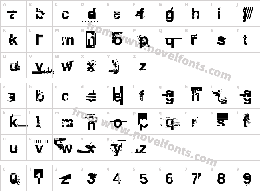 Planned ObsolescenceCharacter Map