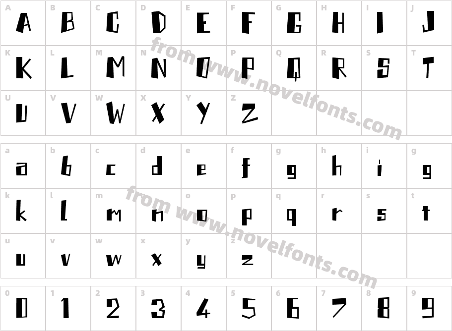 PlantorCharacter Map