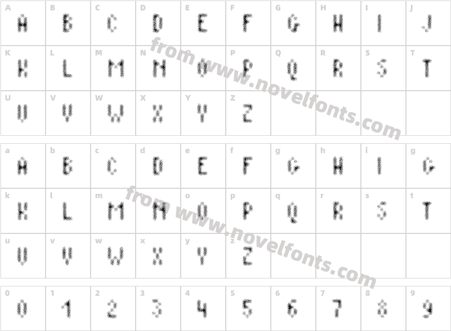 Plaq 108Character Map