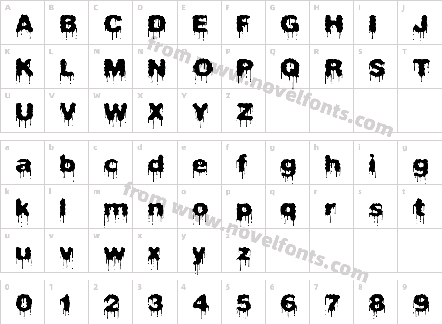 Plasma Drip (BRK)Character Map