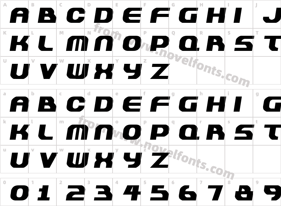 PlastiqueCharacter Map