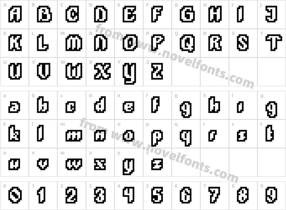 PlopDumpOutlineCharacter Map