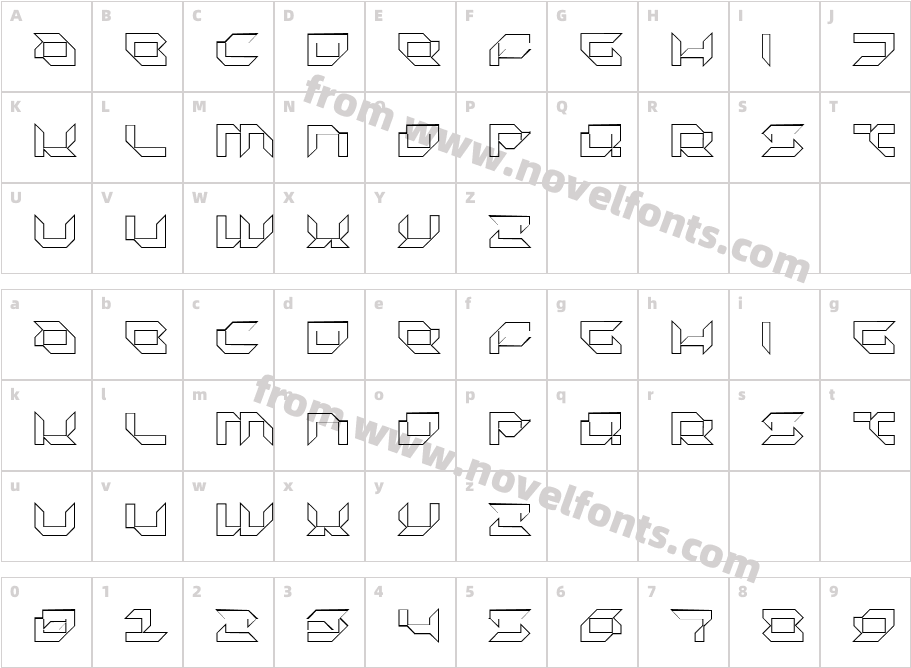 Pluranon StrokeCharacter Map