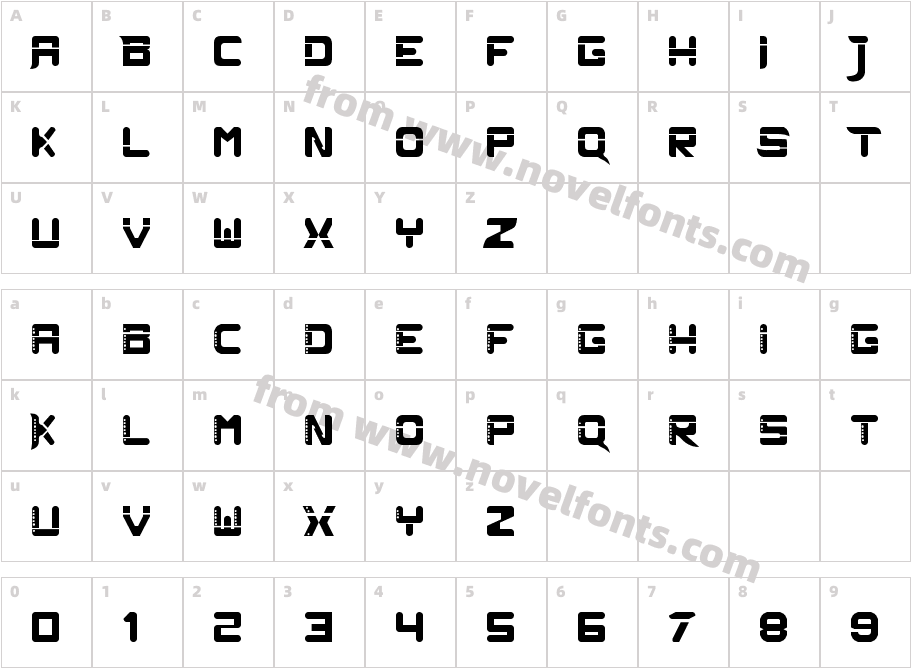 Pluto RevolutionCharacter Map