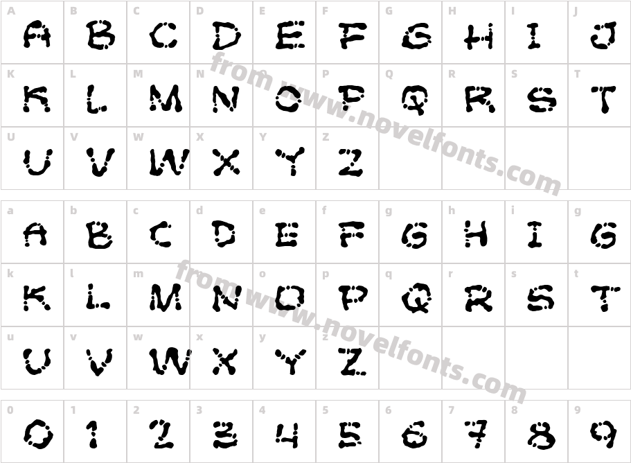 Poft SaradeCharacter Map