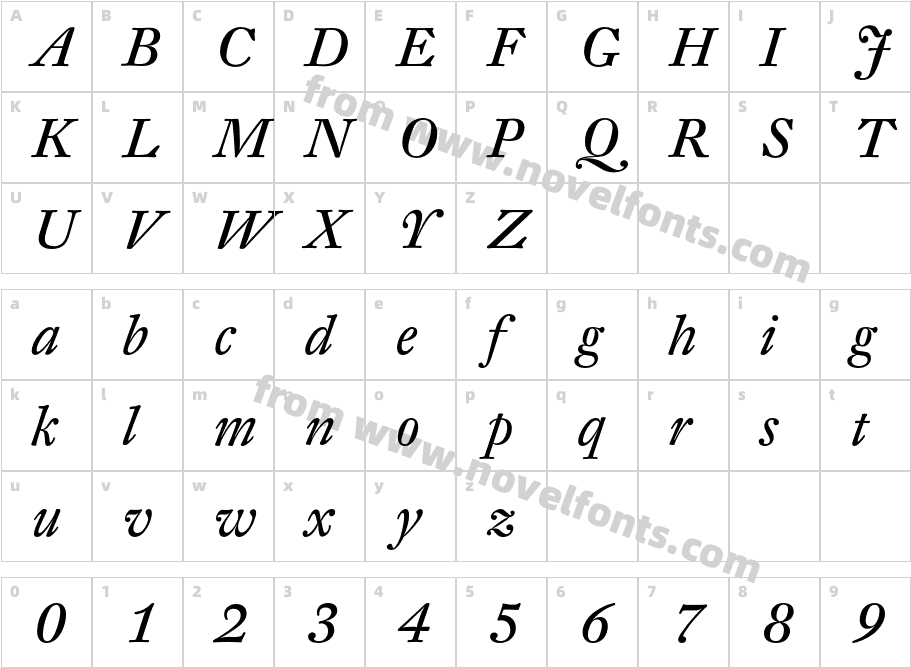 DTLFleischmannTCharacter Map