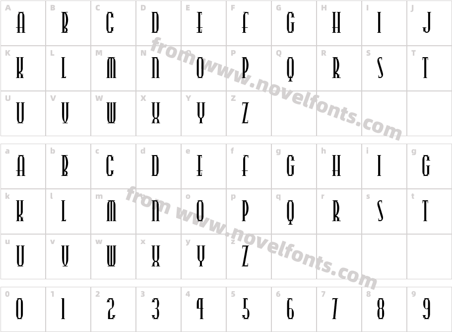 PointsWestCharacter Map