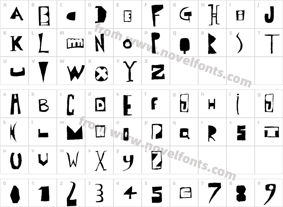 Polish PosterisationCharacter Map