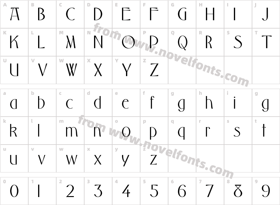 PonteVecchioNFCharacter Map