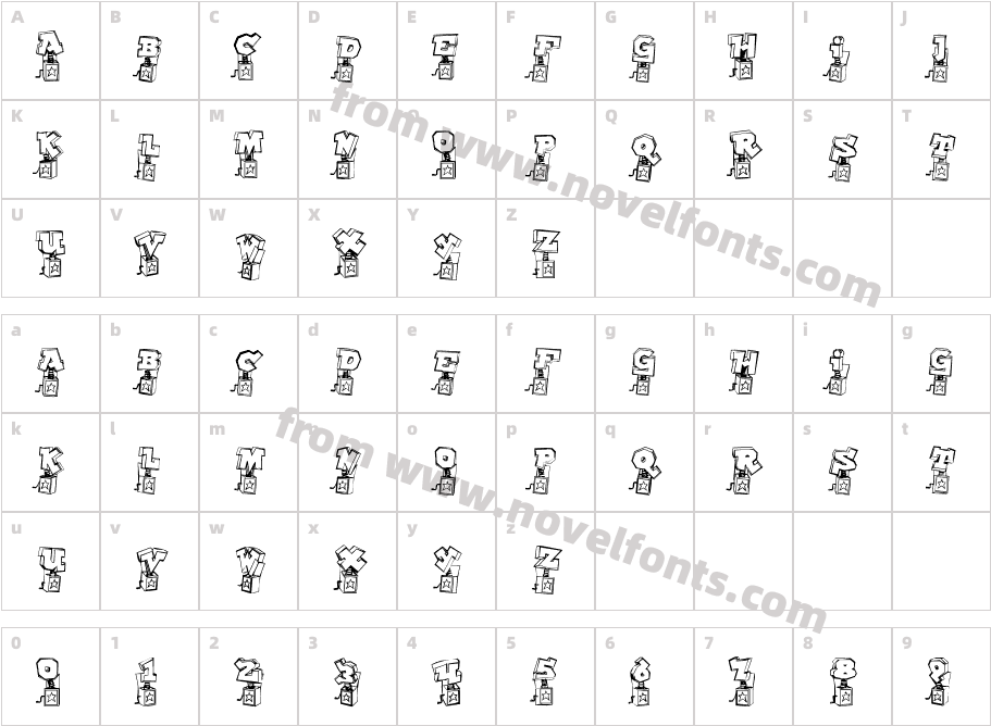 PopUpFontioCharacter Map