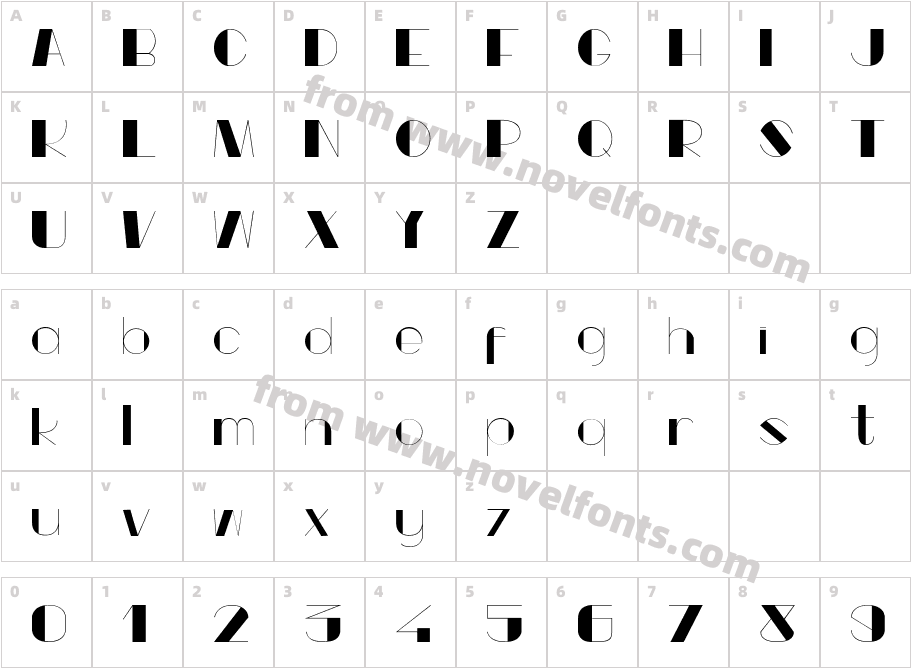 Popeye TypeCharacter Map