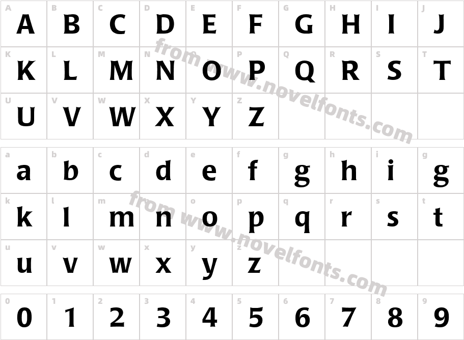 Poppl-Laudatio MediumCharacter Map