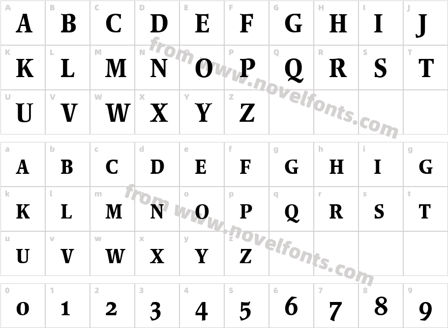 Poppl-Pontifex BE Medium Condensed with Small CapsCharacter Map