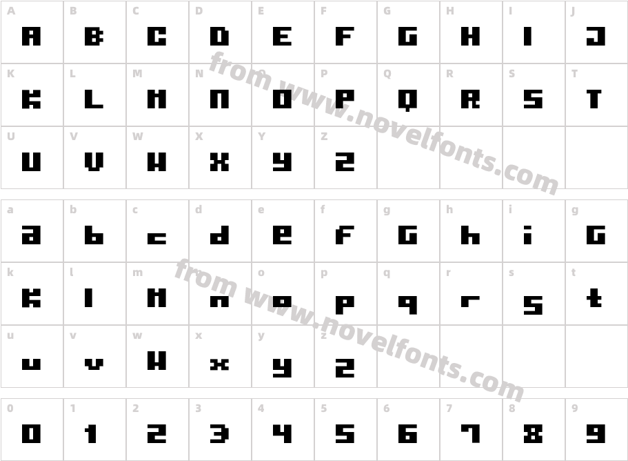 PormaskCharacter Map