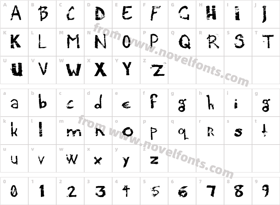 Potato PressCharacter Map