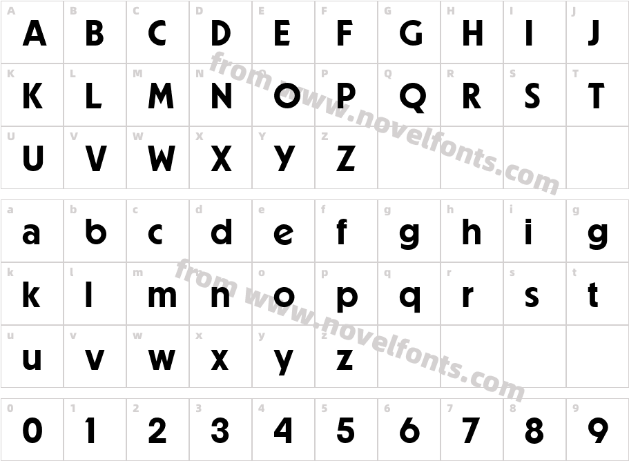 Powerr BoldCharacter Map