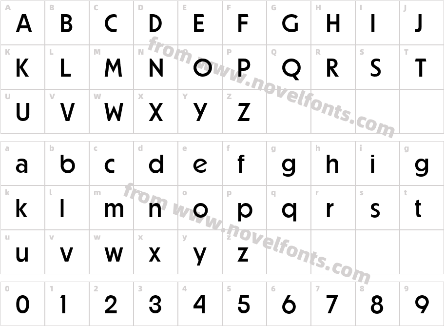 Powerr MediumCharacter Map