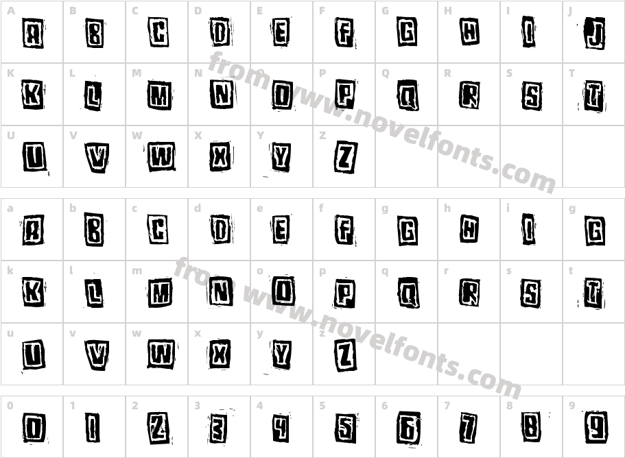 PozotwoCharacter Map