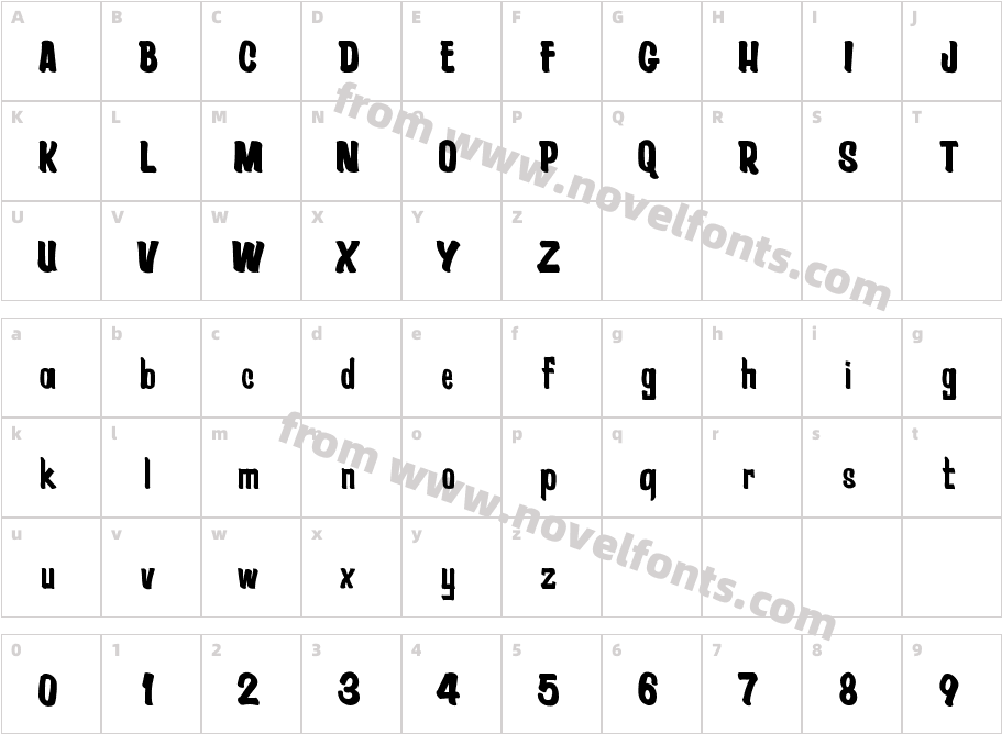 Pragana's CondensedCharacter Map